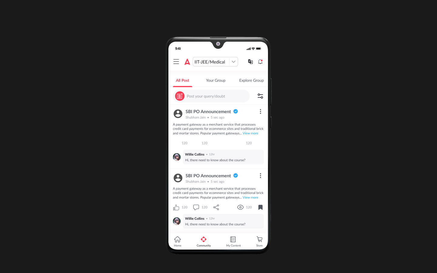 Community — Q&A forum