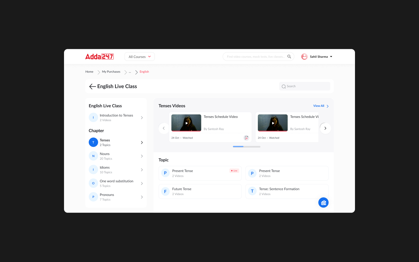 My Content — dashboard overview
