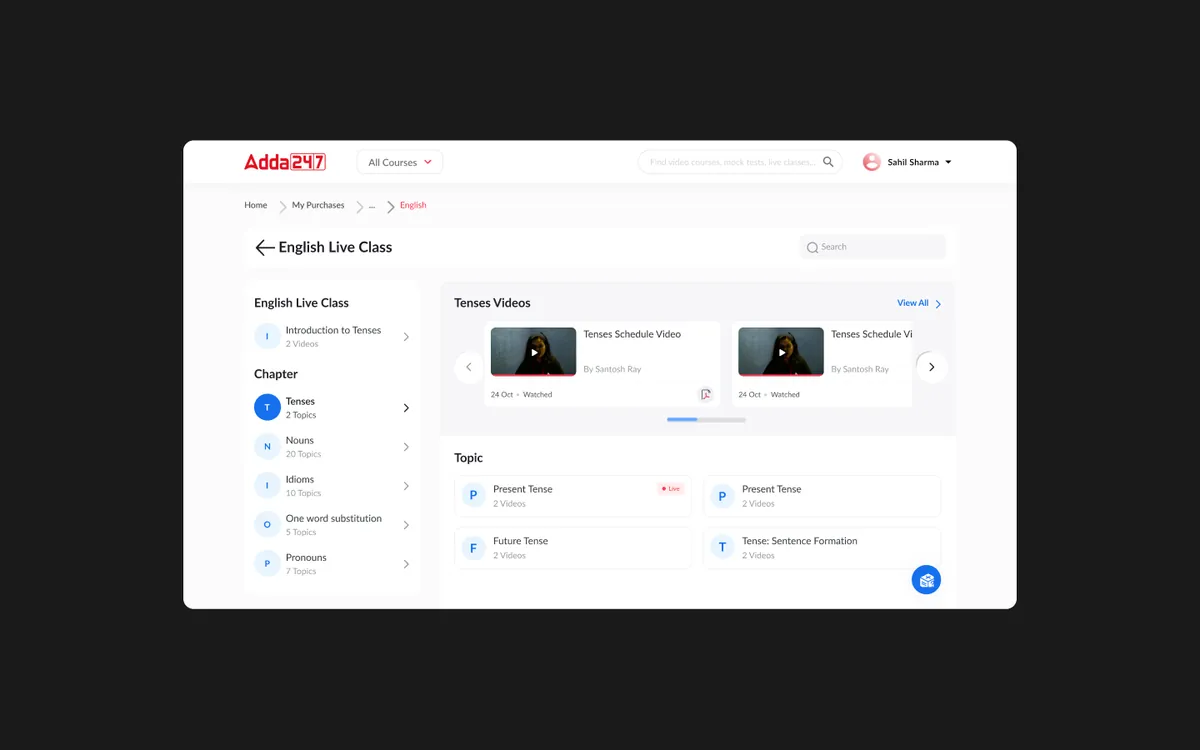 My Content — dashboard overview