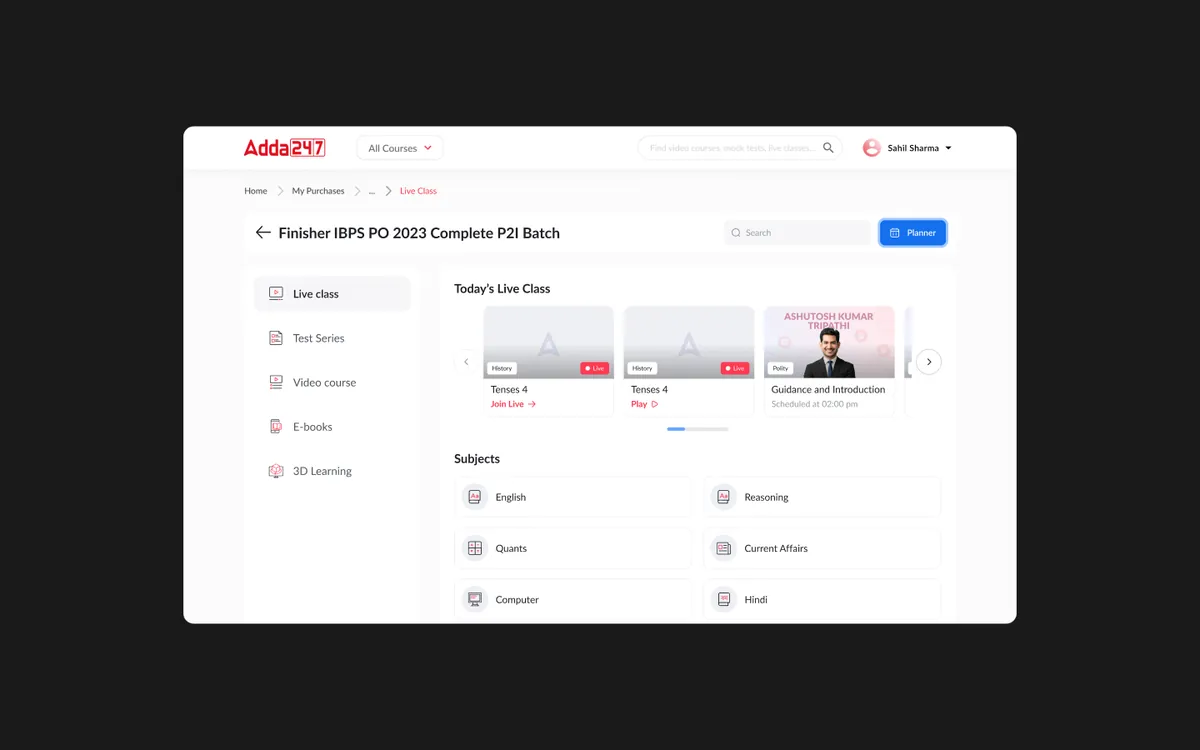 My Content — progress tracking