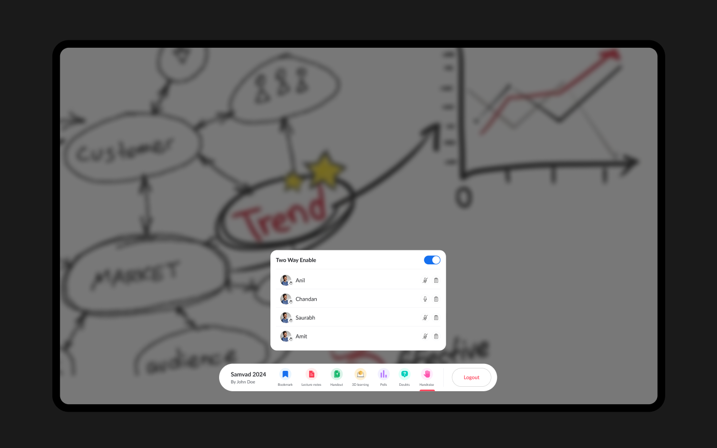 Studio App — main canvas