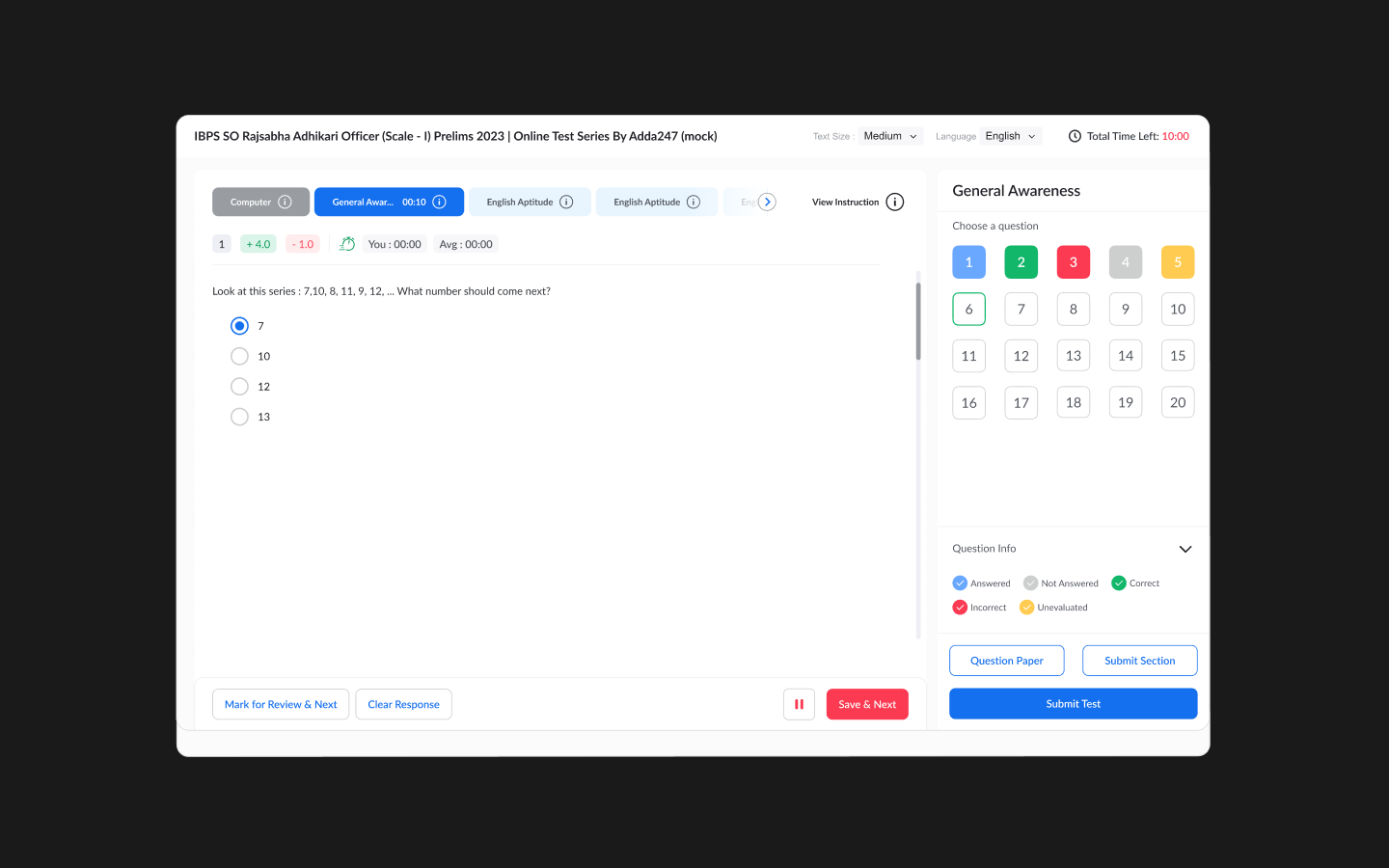 Test Series — analytics