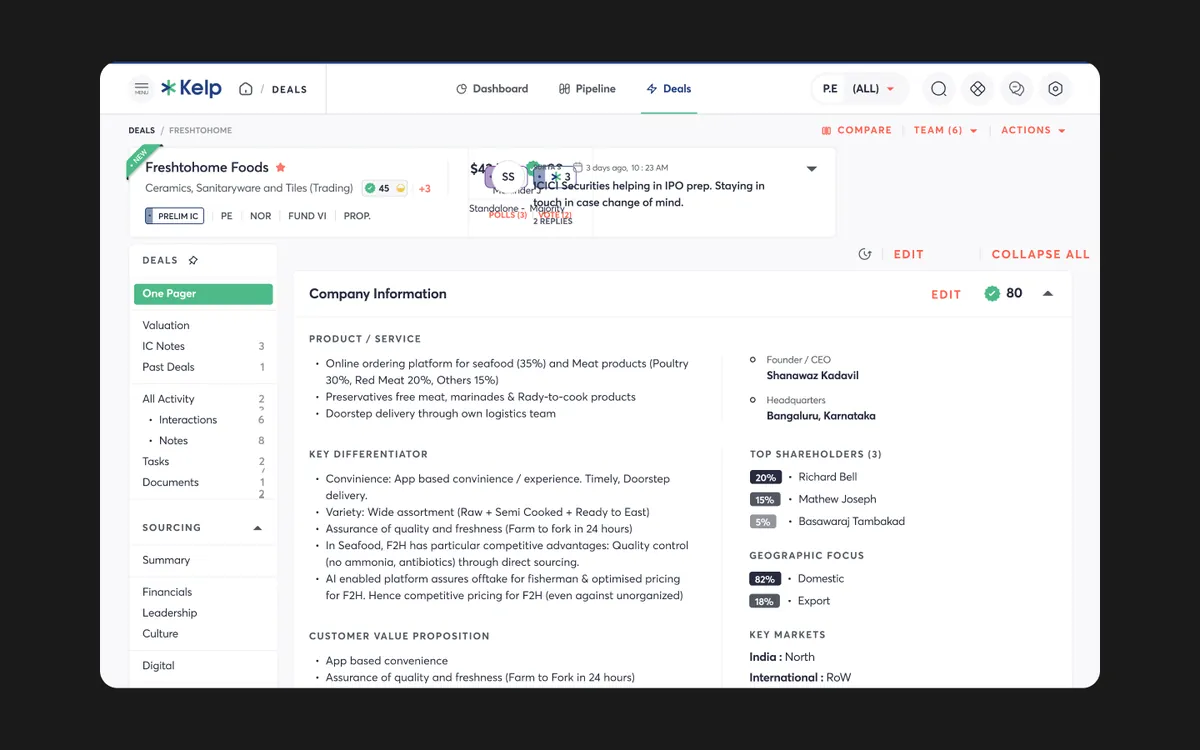 Deals Module screen 1